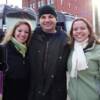 Erin & Brittany with Chank — fiddle player with Rascal Flatts