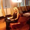 Katie Cook backstage on the set of CMT INSIDER